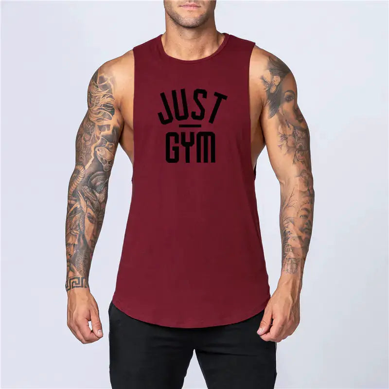 Men's Loose Cotton Sleeveless Singlet – view 28