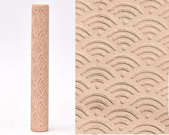Textured Roller for Clay Pottery - Wood Embossed Rod Clay Pottery Sculpture Tools – view 12