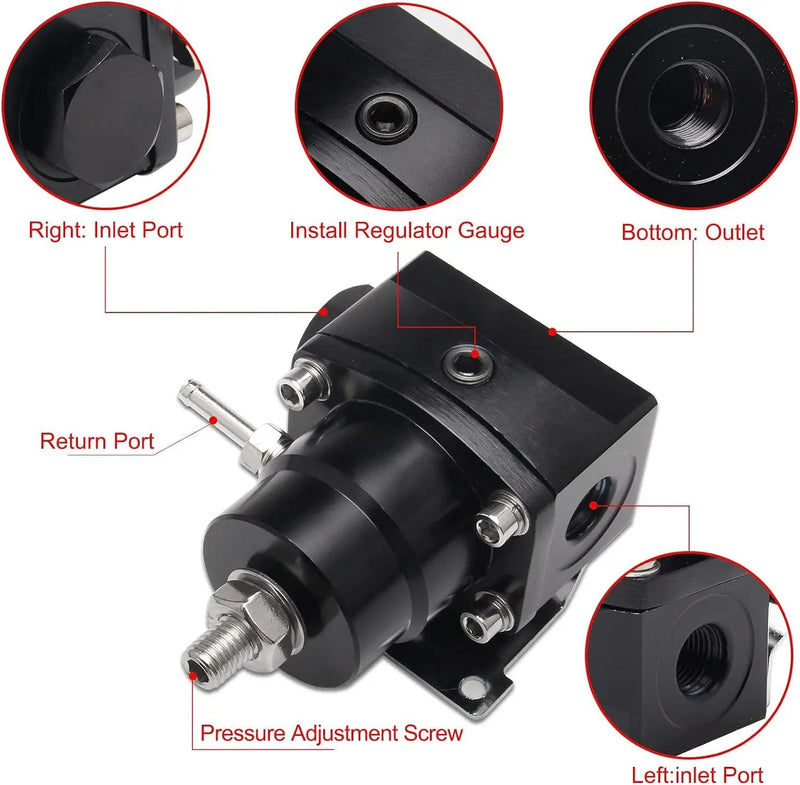 Universal Adjustable EFI Fuel Pressure Regulator Kit – view 6
