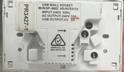 salelink.co.nz Unbranded Dual USB 5V 2.1A Wall Power Outlet With SAA Approval Salelink SAA Approved Dual USB 5V Wall Outlet