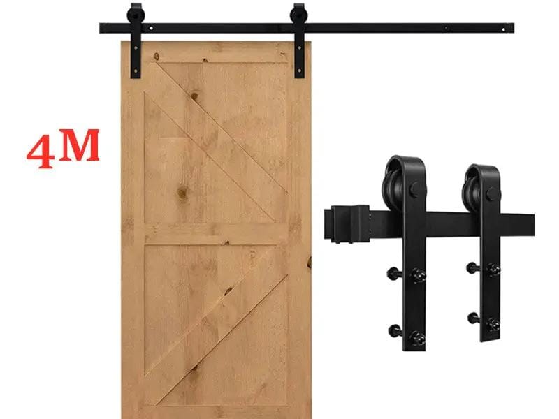 salelink.co.nz Unbranded 4M Sliding Door Barn Door Hardware 4M Sliding Barn Door Hardware Kit | Action Outdoors NZ