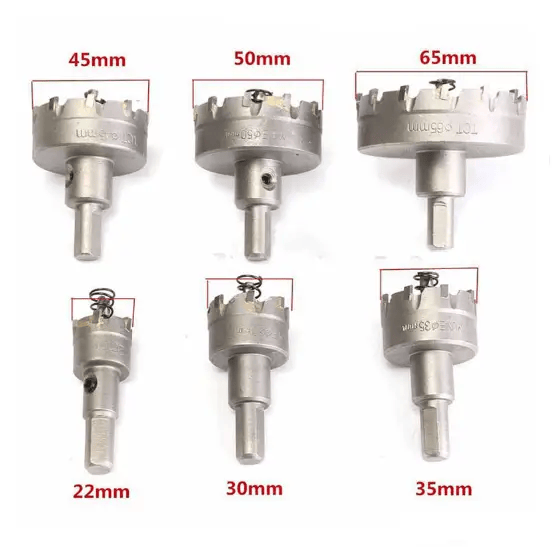 6Pcs Set HSS Hole Saw Cutter Carbide Drill Bits – view 5