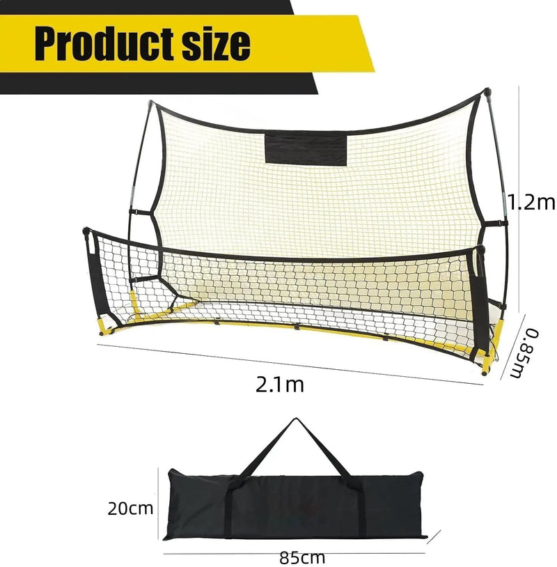 Rebounder Football Goal Nets 210x120x85cm – view 3