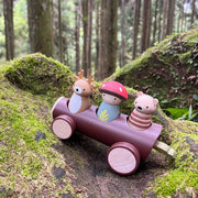 Curious Moonbeam Dolls, Dollhouses & Accessories Timber Taxi Log Car - Tender Leaf Toys | Wooden Toy NZ Timber Taxi Log Car - Tender Leaf Toys | Wooden Toy NZ