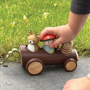 Curious Moonbeam Dolls, Dollhouses & Accessories Timber Taxi Log Car - Tender Leaf Toys | Wooden Toy NZ Timber Taxi Log Car - Tender Leaf Toys | Wooden Toy NZ