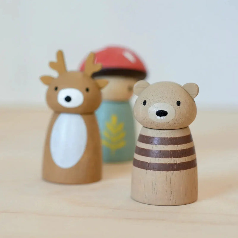 Curious Moonbeam Dolls, Dollhouses & Accessories Timber Taxi Log Car - Tender Leaf Toys | Wooden Toy NZ Timber Taxi Log Car - Tender Leaf Toys | Wooden Toy NZ