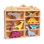 Curious Moonbeam Box Set Wooden Dinosaur Toy Set with Display Unit - Tender Leaf Toys Wooden Dinosaur Toy Set with Display Unit - Tender Leaf Toys