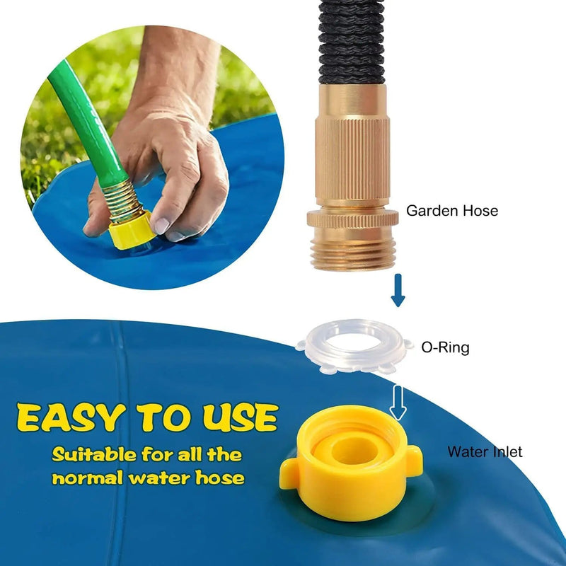 Kids Water Play Mat Sprinkler Splash Pad 170CM – view 2