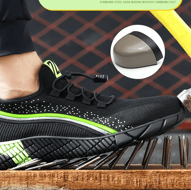 Steel Toe Summer Work Shoes Anti Piercing Lightweight Sneakers Hiking Shoes – view 3