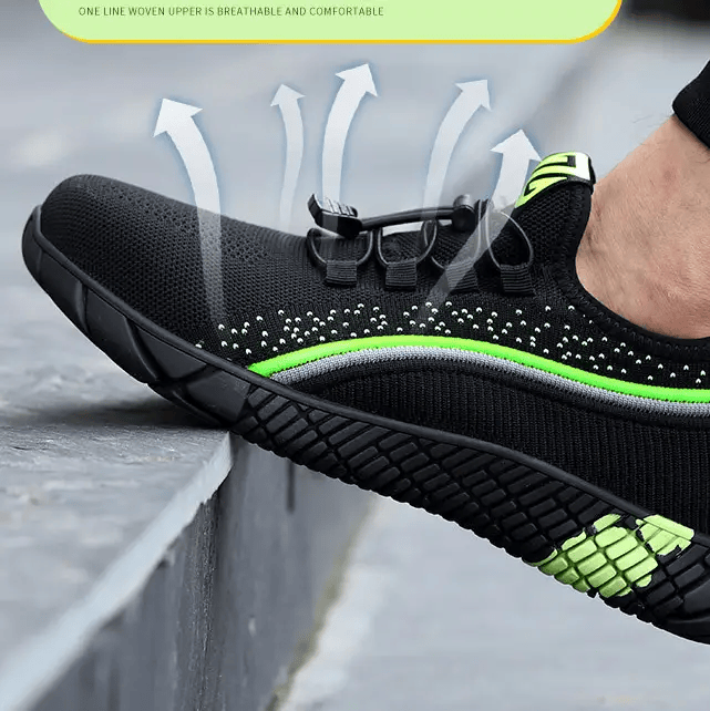 Steel Toe Summer Work Shoes Anti Piercing Lightweight Sneakers Hiking Shoes – view 6