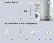 The Shopsite Home-living Space Saving Clothes Laundry Drying Rack - White Space Saving Clothes Laundry Drying Rack - White