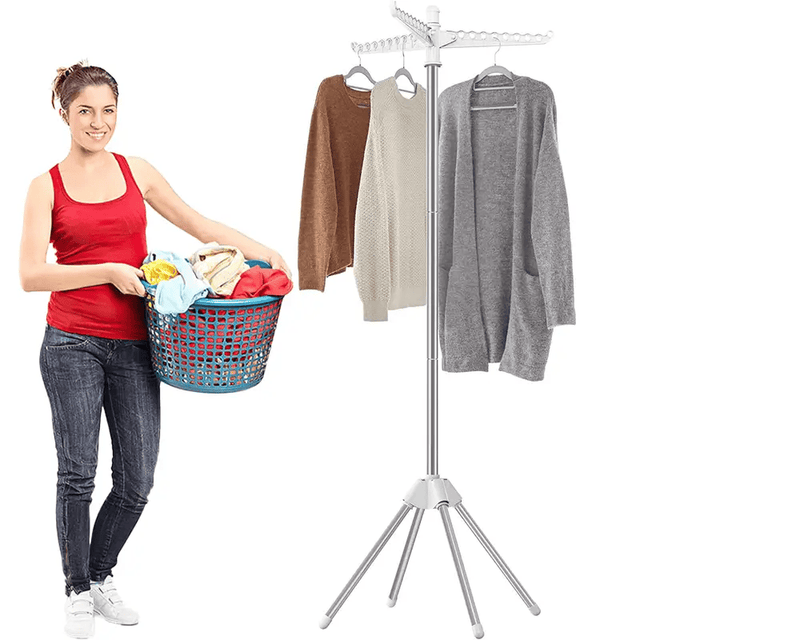 The Shopsite Home-living Space Saving Clothes Laundry Drying Rack - White Space Saving Clothes Laundry Drying Rack - White