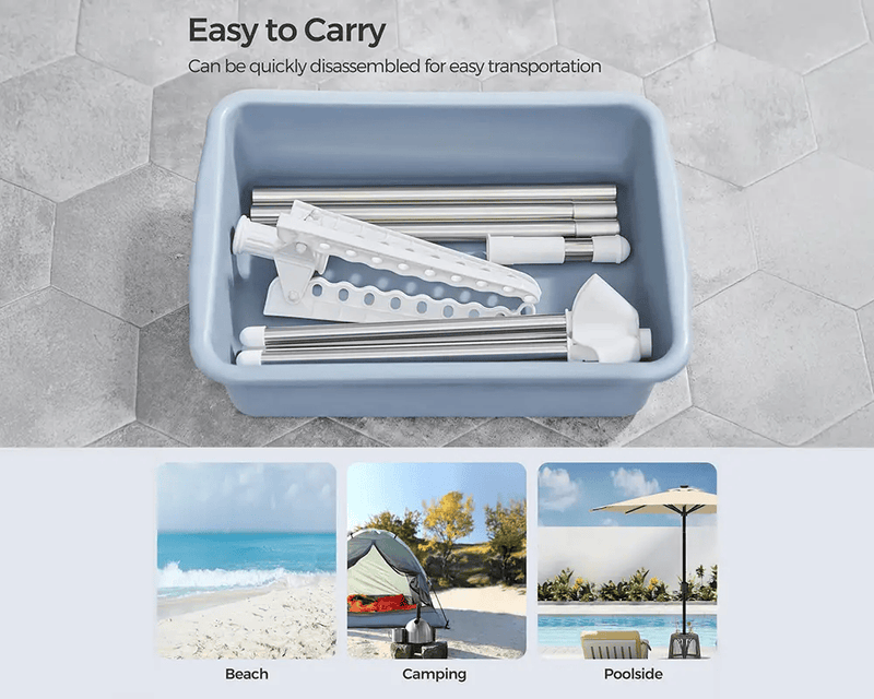The Shopsite Home-living Space Saving Clothes Laundry Drying Rack - White Space Saving Clothes Laundry Drying Rack - White