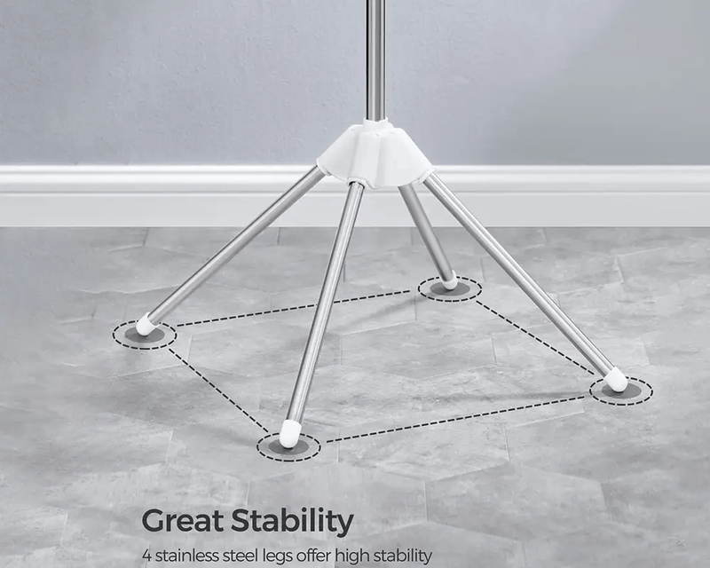 The Shopsite Home-living Space Saving Clothes Laundry Drying Rack - White Space Saving Clothes Laundry Drying Rack - White