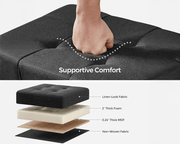 The Shopsite Home-living Storage Ottoman Bench Storage Ottoman Bench