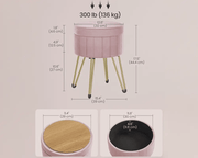 The Shopsite Home-living Ottoman Storage Foot Stool Ottoman Storage Foot Stool