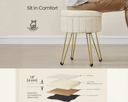 The Shopsite Home-living Ottoman Storage Foot Stool Ottoman Storage Foot Stool
