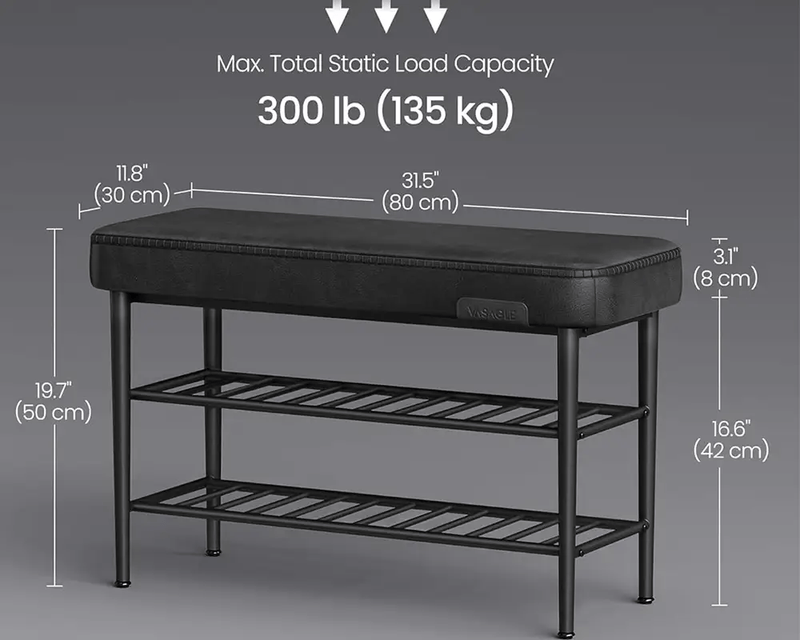 The Shopsite Home-living Shoe Rack Storage Bench Shoe Rack Storage Bench