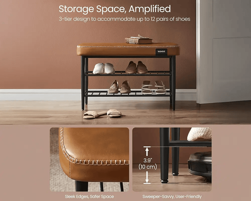 The Shopsite Home-living VASAGLE Shoe Bench VASAGLE Shoe Bench