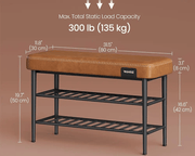 The Shopsite Home-living VASAGLE Shoe Bench VASAGLE Shoe Bench