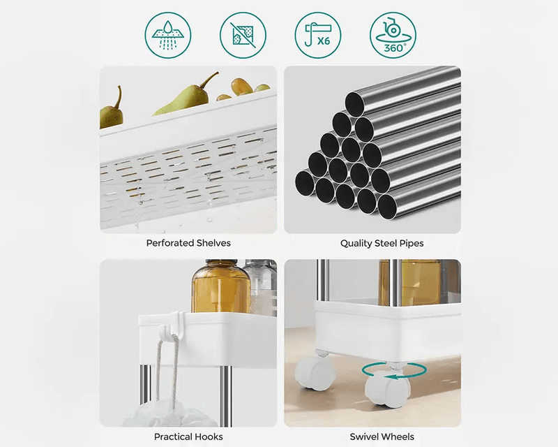 The Shopsite Business-farming-industry Kitchen Storage Trolley Kitchen Storage Trolley