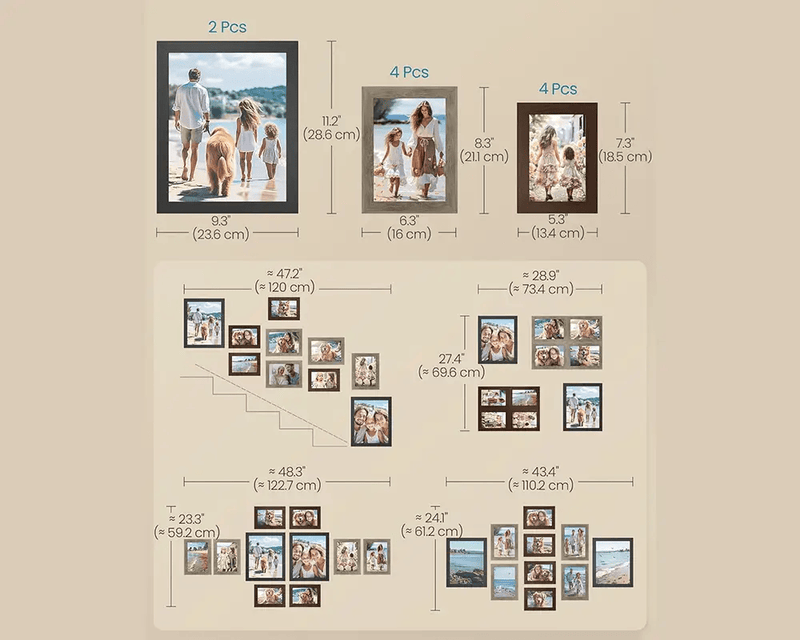 The Shopsite Songmic Photo Frames Set Photo Frames Set