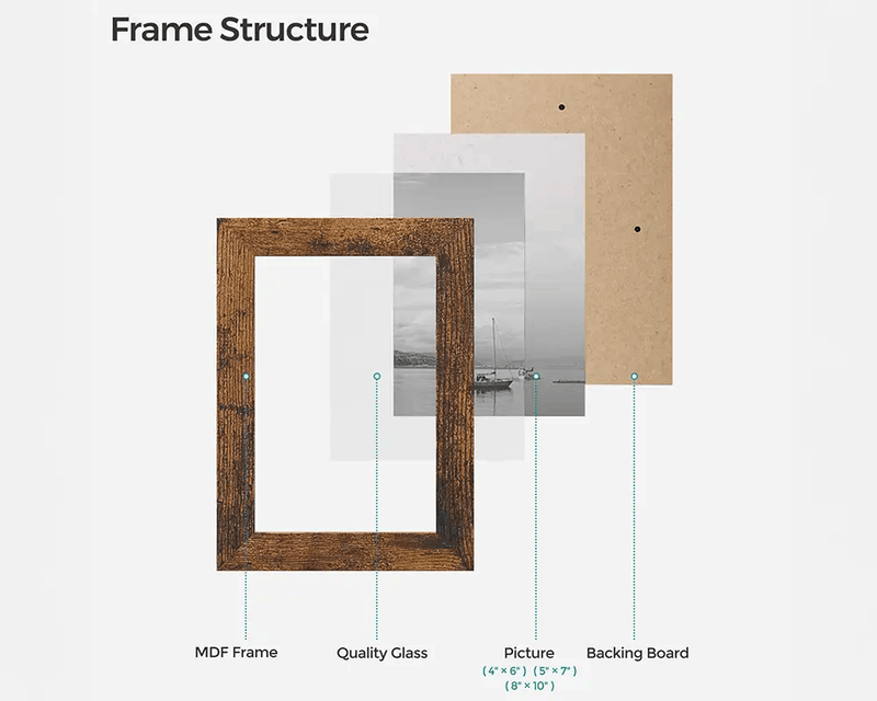 The Shopsite Songmic Photo Frames Set Photo Frames Set