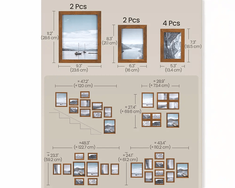 The Shopsite Songmic Photo Frames Set Photo Frames Set