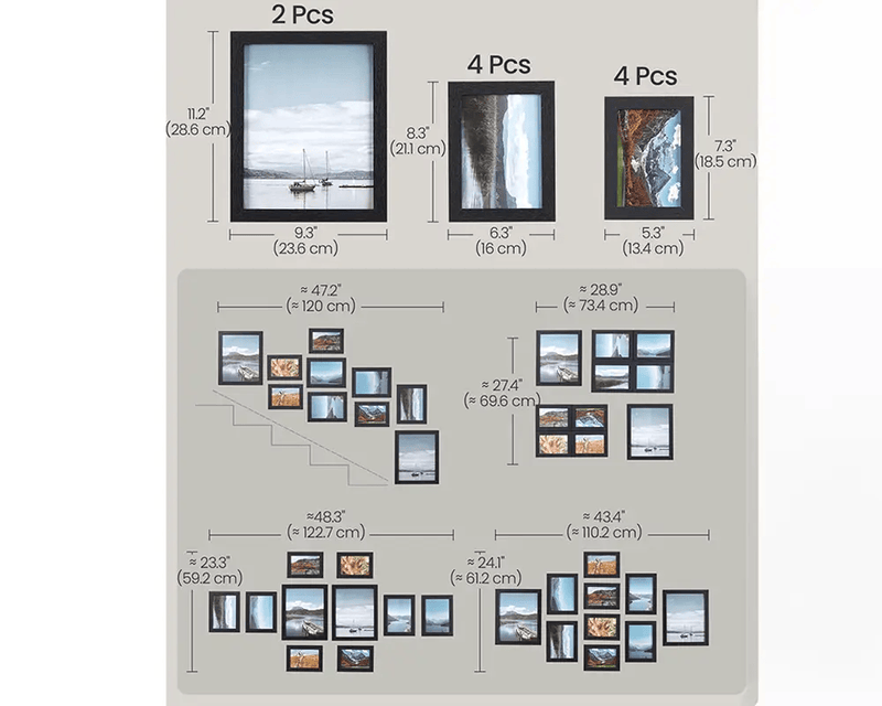 The Shopsite Songmic Photo Frame Set Photo Frame Set