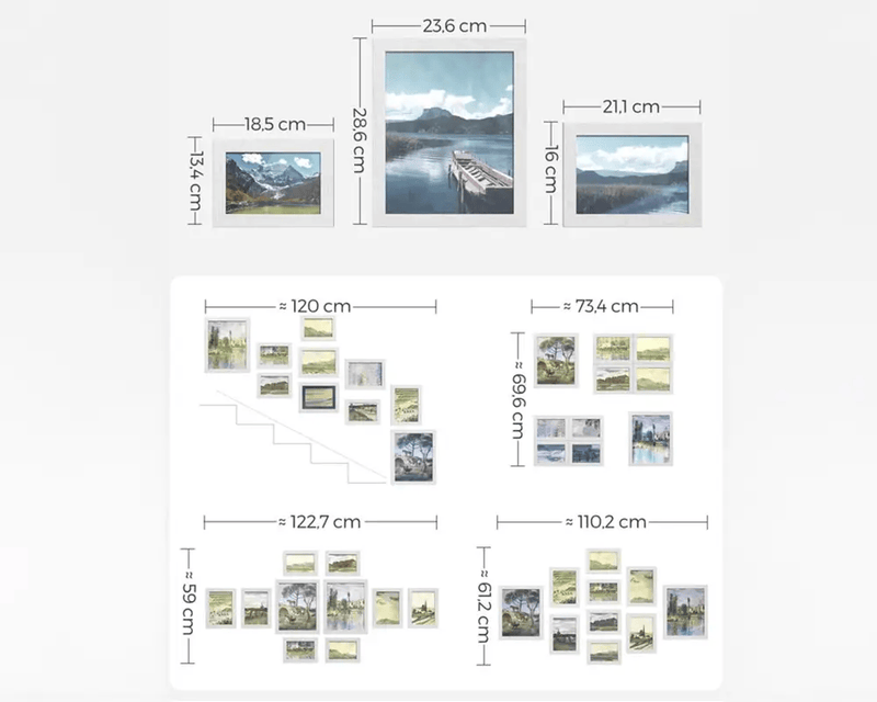 The Shopsite Songmic Collage Picture Frames Photo Frames Set 10 PCS Collage Picture Frames Photo Frames Set 10 PCS