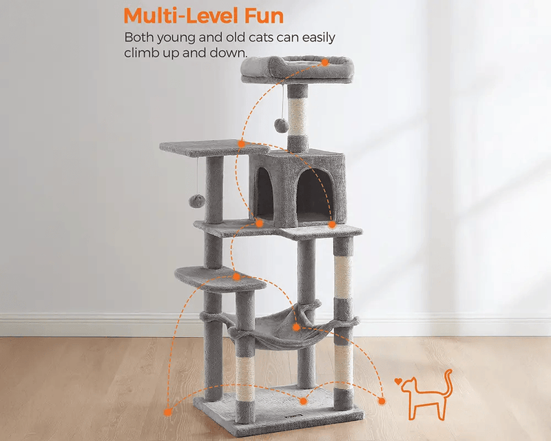 The Shopsite Songmic Cat Tree House Cat Tree House