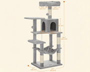 The Shopsite Songmic Cat Tree House Cat Tree House