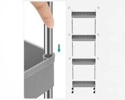 The Shopsite The Shopsite Kitchen Storage Trolley Kitchen Storage Trolley