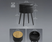 The Shopsite Home-living Ottoman Storage Foot Stool Ottoman Storage Foot Stool