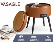 The Shopsite Home-living Ottoman Storage Foot Stool Ottoman Storage Foot Stool