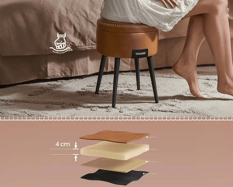The Shopsite Home-living Ottoman Storage Foot Stool Ottoman Storage Foot Stool