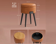 The Shopsite Home-living Ottoman Storage Foot Stool Ottoman Storage Foot Stool