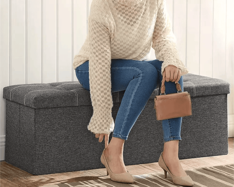 The Shopsite Home-living Storage Ottoman Bench Storage Ottoman Bench