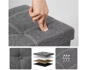 The Shopsite Home-living Storage Ottoman Bench Storage Ottoman Bench