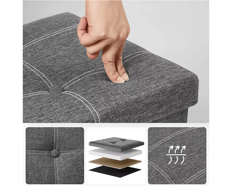 The Shopsite Home-living Storage Ottoman Bench Storage Ottoman Bench