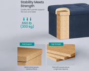 The Shopsite Home-living Ottoman with storage Ottoman with storage