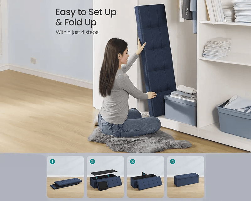 The Shopsite Home-living Ottoman with storage Ottoman with storage