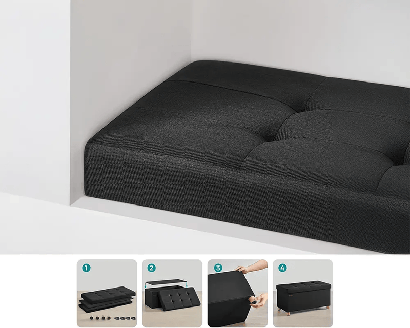 The Shopsite Home-living Ottoman with storage Ottoman with storage
