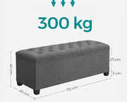 The Shopsite Home-living Storage Ottoman Bench Storage Ottoman Bench