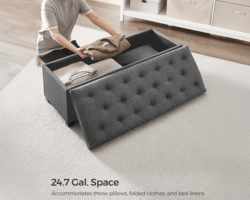 The Shopsite Home-living Storage Ottoman Bench Storage Ottoman Bench