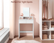 The Shopsite Home-living VASAGLE Dressing Table With Mirror VASAGLE Dressing Table With Mirror