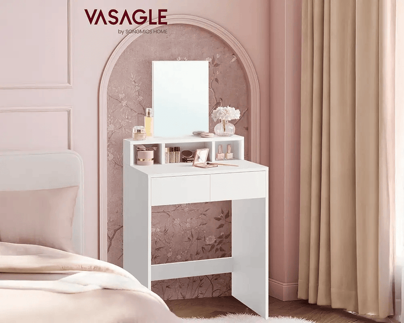 The Shopsite Home-living VASAGLE Dressing Table With Mirror VASAGLE Dressing Table With Mirror
