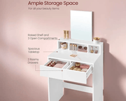 The Shopsite Home-living VASAGLE Dressing Table With Mirror VASAGLE Dressing Table With Mirror