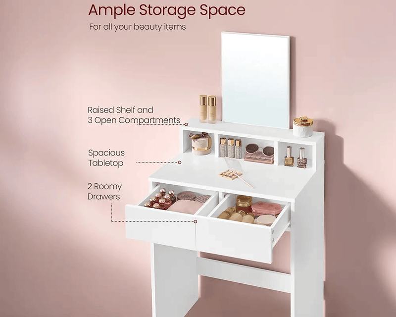 The Shopsite Home-living VASAGLE Dressing Table With Mirror VASAGLE Dressing Table With Mirror