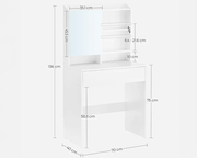 The Shopsite Home-living Dressing Table With Mirror Dressing Table With Mirror